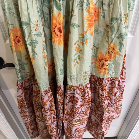 Free People Bluebell Maxi In Lilac Combo Tiered Dress - Picture 7 of 11